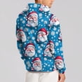 thumbnail image 4 of WTOBBY Men's Loose-Fit Casual Hooded Drawstring Jacket, Christmas Print Pullover Sweatshirt, Unisex Streetwear Outerwear for Sports and Daily Wear,Sky Blue 3XL, 4 of 8