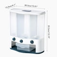 thumbnail image 2 of Dispensador De Alimentos Secos Montado En La Pared Granos Cubo De Arroz Tanque De Almacenamiento De Arroz Contenedores De Ahorro De Espacio Para Utensilios De Cocina Yuarrent HA034872-00, 2 of 6