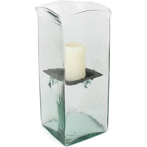 Kalalou Candle Hurricane, 6.5"L x 6.5"W x 15"H, Clear