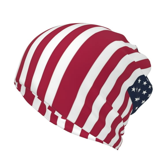 America Flag Beanie Skull Cap Lightweight Hip Hop Dwarf Hat Beanie Hat For Women Men
