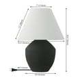 thumbnail image 4 of JONATHAN Y Ralf 20.5" Minimalist Scandinavian Resin/Iron LED Table Lamp, Matte Black (Set of 2), JYL5604A-SET2, 4 of 6