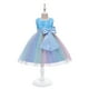 thumbnail image 2 of Vestido Para Niñas, Ropa Para Niñas Pequeñas, Hilo De Red De Color Para Niños Pequeños, Lazo, Fiesta De Cumpleaños, Vestido De Flores, Vestidos Para Niños, Azul Odeerbi  LM103-8654, 2 of 9
