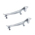 thumbnail image 1 of Monstrate 2 uds soporte para palillos de vajilla de aleación de Zinc soporte para tenedor de cuchara estante de dibujos animados para comedor de Mostrada plata 9*2.5 cm, 1 of 5