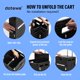 thumbnail image 5 of Carrito utilitario plegable dotewe Caja rodante portátil negra, 5 of 9