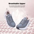 thumbnail image 6 of GOOBON Wide Toe Box Shoes Women Arch Support Walking Shoes for Plantar Fasciitis Wide Width Orthotic Tennis Sneakers, 6 of 7