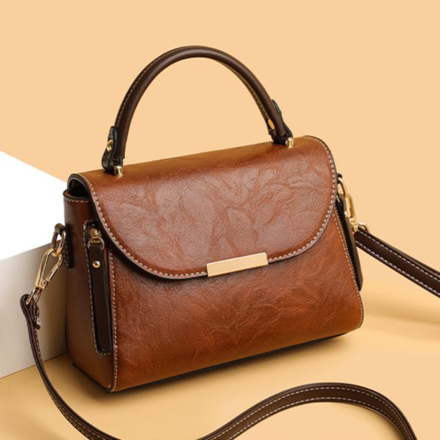 Bolso bandolera para mujer Bolso de cuero de PU Bolso de viaje para mujer (marrón)