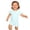 #0110-Blue, variant on Cowsor Baby Girls Solid Color Sleeveless Bodysuit Cotton Short Onesie Breathable Summer Wear for Newborn 0-24 Months Daily Use
