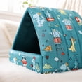 thumbnail image 5 of Small Animal Bed Ultra-Soft Crystal Velvet Hamster Guinea Pig Sleeping House, 8 Inch Cozy Nest, Warm and Beautiful, Plush Soft Cushion, Machine Washable, 5 of 8