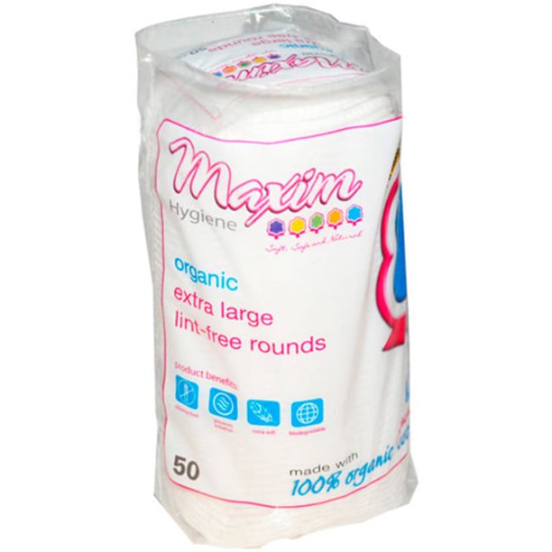 Maxim Organic Cotton Rounds, Extra Large 50 ea