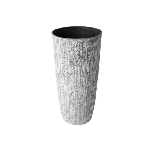 Algreen 44641 14 x 28 in. Tall White Bark Planter