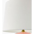 thumbnail image 6 of Livabliss Table Lamps, 20" Stellar Traditional Bedside Nightstand Table Lamp for Bedroom Living Room Office, Pink Body with White Shade (20"H x 19"W x 19"D), 6 of 6