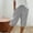 Black, variant on Endives Womens Linen Pants Striped Print Elastic High Waisted Casual Beach Shorts Cropped Pant With Pockets