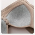 thumbnail image 3 of Womens Everyday Bras, Front Closure Breathable Bra for Seniors Moona Daisy Snap Bras Older Women Sagging Breast Push up Seamless Wireless Bra 36-46, 3 of 8