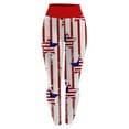 thumbnail image 4 of TOWED22 American Flag Leggings for Women High Waist Patriotic Stretchy Tights Floral Sports High Waisted(Red,XXL), 4 of 4