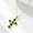 golden, variant on Yellow Gold/ Silver Vintage Emerald Green Cross Design 925 Sterling Silver Necklace, Best Gift for Mom