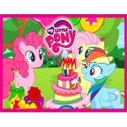 My Little Pony Pinkie Pie, Fluttershy and Rainbow Dash Edible Cake Topper Image ABPID00075