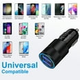 thumbnail image 3 of Car Charger,Type C Car Charger Adapter 3.4A Dual USB Car Charger with 2PACK Type C USB C Cables Car Adapter Socket Charger with 6ft Type C Fast Charging Cords USB Cables, 3 of 5