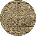 thumbnail image 1 of Ahgly Company Indoor Round Abstract Reddish Brown Solid Area Rugs, 6' Round, 1 of 6