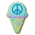 thumbnail image 7 of Ice Cream Cone Cookie Cutter with Waffle Cone Detail – 4x2.56 Inches, Summer Treat Baking Mold (Random Color), 7 of 7