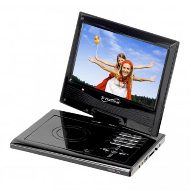 9 in. Portable DVD Player with Swivel Display