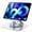 Silver, variant on SXHELECOK 360° Rotating Tablet Stand for Desk, Height-Adjustable Foldable Metal Holder for 4-13 inch Tablets, Multi-Angle, Black