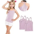 thumbnail image 2 of vdgthytj 2 Pack Girls Dance Tank Tops Racerback Camisole Summer Spaghetti Strap Sleeveless Shirts for Active Workout, 2 of 6