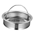 thumbnail image 3 of Colador para Fregadero de Cocina Perfecl Cesta de Drenaje Reutilizable Duradera Universal Acero Inoxidable 304 altura 2cm, 3 of 8
