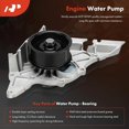 thumbnail image 5 of A-Premium Engine Timing Belt Kit with Water Pump Compatible with Audi Cars - A6 Quattro 2000-2004, Allroad Quattro 2001-2005, S4 2000-2002 - 2.7L, 5 of 5