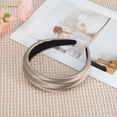 thumbnail image 3 of Unique Bargains 1 Pc Headband Wide Satin Hair Accessories Silver Tone Gray, 3 of 5
