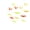 Multicolor-MU-clearacne, variant on Dyegold 24 Piece Set Halloween 3D Luminous Bat Wall Stickers Glow in the Dark Removable PVC Decals for Home Window Party Spooky Decor Red Yellow Green Indoor