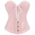 thumbnail image 1 of NMMUED Women Halloween Costumes Adult Off Shoulder Corset Top Medieval Corset Renaissance Corset Gothic Corset Tops for Women Overbust Corset Tops for Women Lace Corset Tops for Women Pink S, 1 of 9