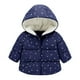 thumbnail image 1 of Gibobby Chamarra niñaChaqueta niña abrigo con capucha niños bebé invierno cálido prendas de vestir exteriores niño niñas abrigo y chaqueta(Marina, 6-12 Meses), 1 of 5
