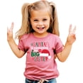 thumbnail image 3 of Olive Loves Apple Santa Promoted Me to Big Sister Christmas T-Shirt for Baby and Toddler Youth Girls Holiday Outfit Mauve Shirt 5-6, 3 of 7