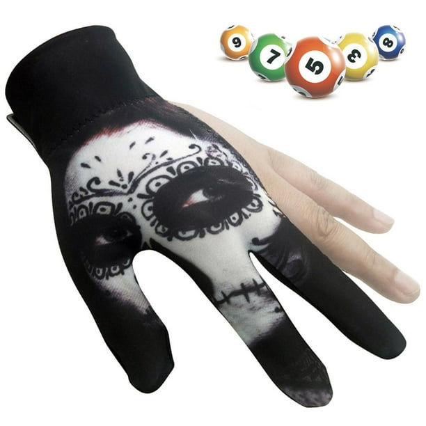 Guantes para taco, guantes de billar con 3 dedos, guantes de billar con dedos, guantes de billar, máxima comodidad