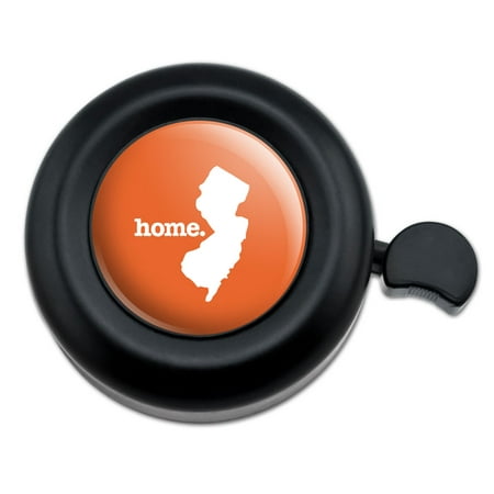 New Jersey NJ Home State Bicycle Handlebar Bike Bell - Solid (Best Places To Bike In Nj)