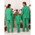 thumbnail image 4 of Christmas Elf Costumes Parent-Child Holiday Green Elf Outfits Xmas Family Matching Clothes for Kids Girls Boys Women Men, 4 of 8