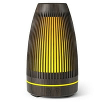 Gcvizuso Essential Oil Diffuser, Aroma Diffuser, Fire Dance Aromatherapy Machine Vibes Colorful Night Light Home 5V Humidifier USB Woodgrain Aromatherapy Machine Oil Expander