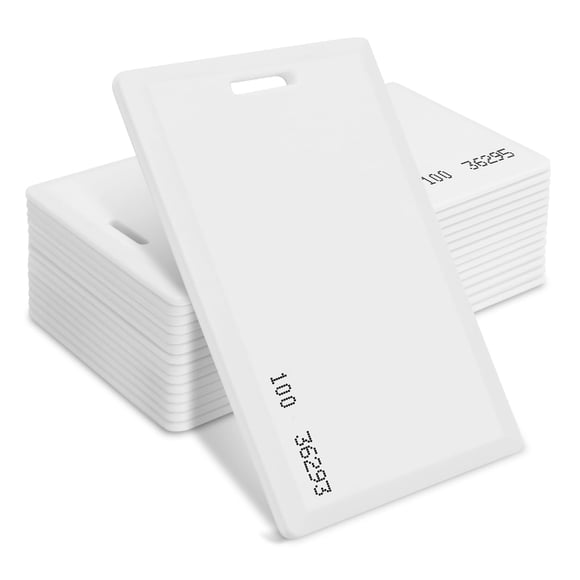 MktStleat 100 Pack Proximity Cards 26 Bit Proximity Clamshell Weigand Prox Swipe Cards Compatable with ISOProx 1386 1326 H10301 Format Readers and Sy