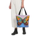 thumbnail image 5 of Kll Tote Bag For Women Oil Painting Beautiful Butterfly Print Shopping Grocery Reusable Bags For Office School Shopping Travel, 5 of 7