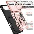 thumbnail image 4 of for iPhone Air Rugged Phone Case with Sliding Camera Cover, Kickstand TPU Bumper Drop Proof Durable Military Grade Protective Case Cover for iPhone Air, Rosegold, 4 of 9