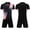 Black, variant on Edvintorg Boys Soccer Jersey Set 2 Piece School Short Sleeve Tops and Boyshorts for Sports Meeting Boys Football Outfits Size 4-13