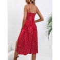 thumbnail image 6 of AURA Women Floral Spaghetti Strap Summer Dress Split Midi Sexy Vacation Dress, 6 of 7