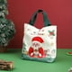 thumbnail image 4 of Bolsa de lona navideña | Bolsa de regalo reutilizable para Nochebuena | Bolsa de regalo festiva de mano para pequeños obsequios de manzanas acarameladas | Bolsa de embalaje navideña duradera para, 4 of 4