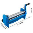 VEVOR 12.6" Slip Roll Machine Up to 22 Gauge Steel
