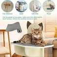 thumbnail image 4 of 15.7" x 78.7" Cat Scratch Couch Furniture Protector, Sofa Protector Cover Cat Scratcher Wall Pad from Cat Claws for DlY Scratch Post Cat Tree Climbing Cat Scratching Guard (Dark Grey), 4 of 7