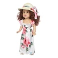 thumbnail image 2 of Fiudx Liquidación De Juguetes Linda Muñeca De Pelo Rizado Vestido Impreso Muñeca De Princesa Muñeca De Vinilo Juguete Para Niños 45Cm, 2 of 7