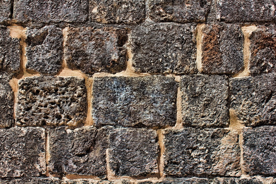 Peel-n-Stick Poster of Texture Masonry Stone Wall Stone Wall Background