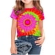 thumbnail image 1 of Camisetas de Cuello de Tripulación de Manga Corta para Mujeres Impresa Camiseta Cuello Redondo de Manga Media Casual Versátil para Niños Grandes Edades 3-14, 1 of 5