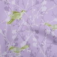 thumbnail image 1 of oneOone Cotton Silk Purple Fabric Asian Japanese Floral Geometric With Flowers Dress Material Fabric Print Fabric By The Yard 42 Inch Wide, 1 of 4
