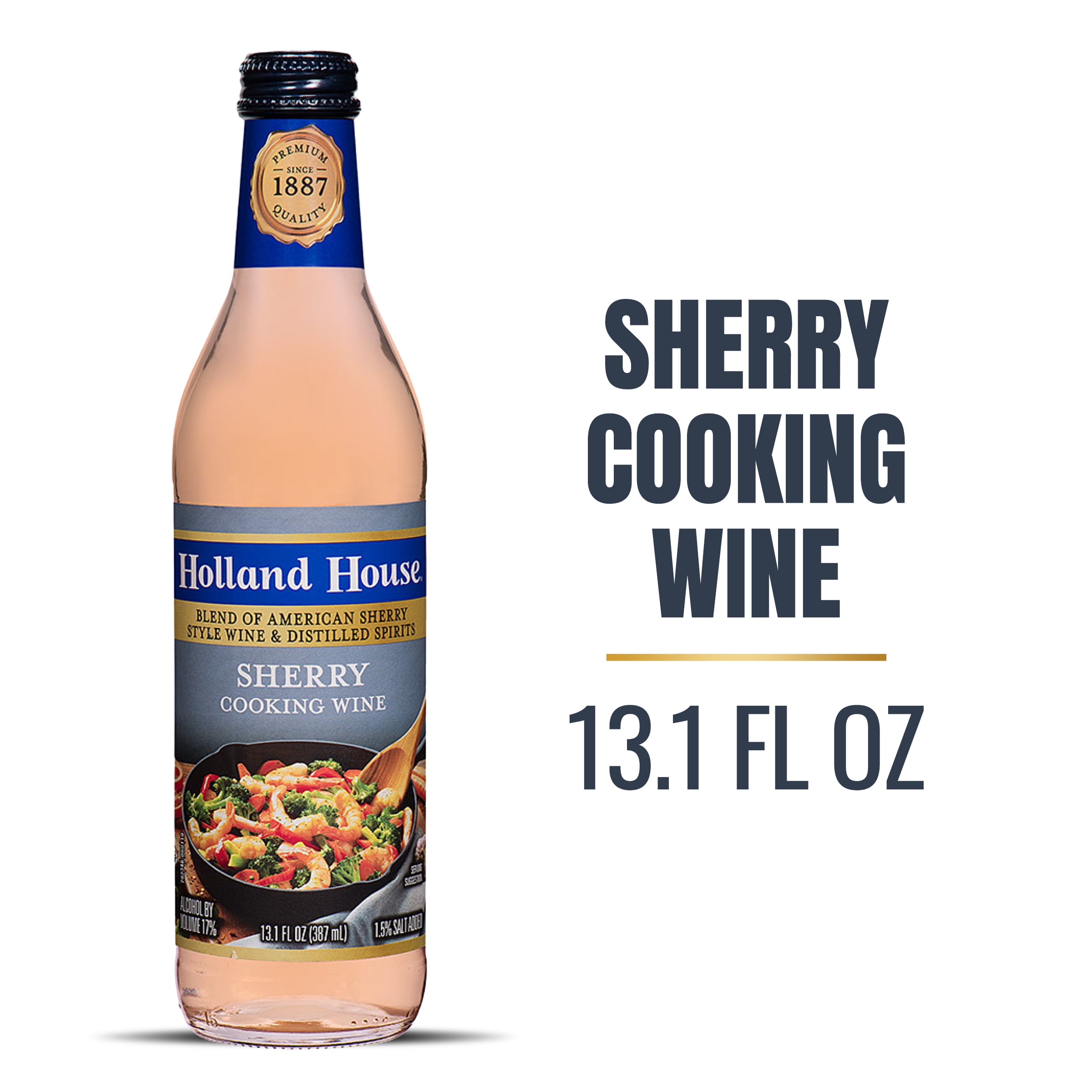 Holland House Sherry Cooking Wine, Ideal for Cooking, Roasting and Marinating, 13 FL OZ